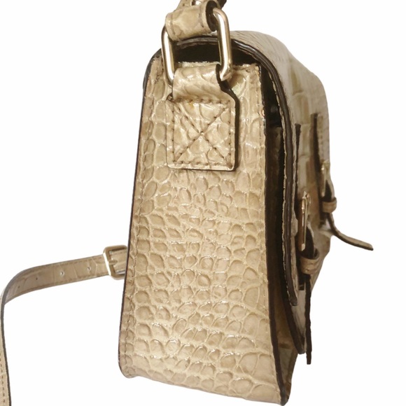 kate spade Essex Scout Cambridge Embossed Tan  Leather Crossbody PXRU2798 - Picture 7 of 16